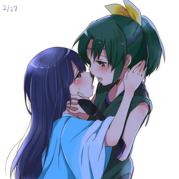 midorikawa nao and aoki reika (precure and 1 more) drawn by hagino_makoto