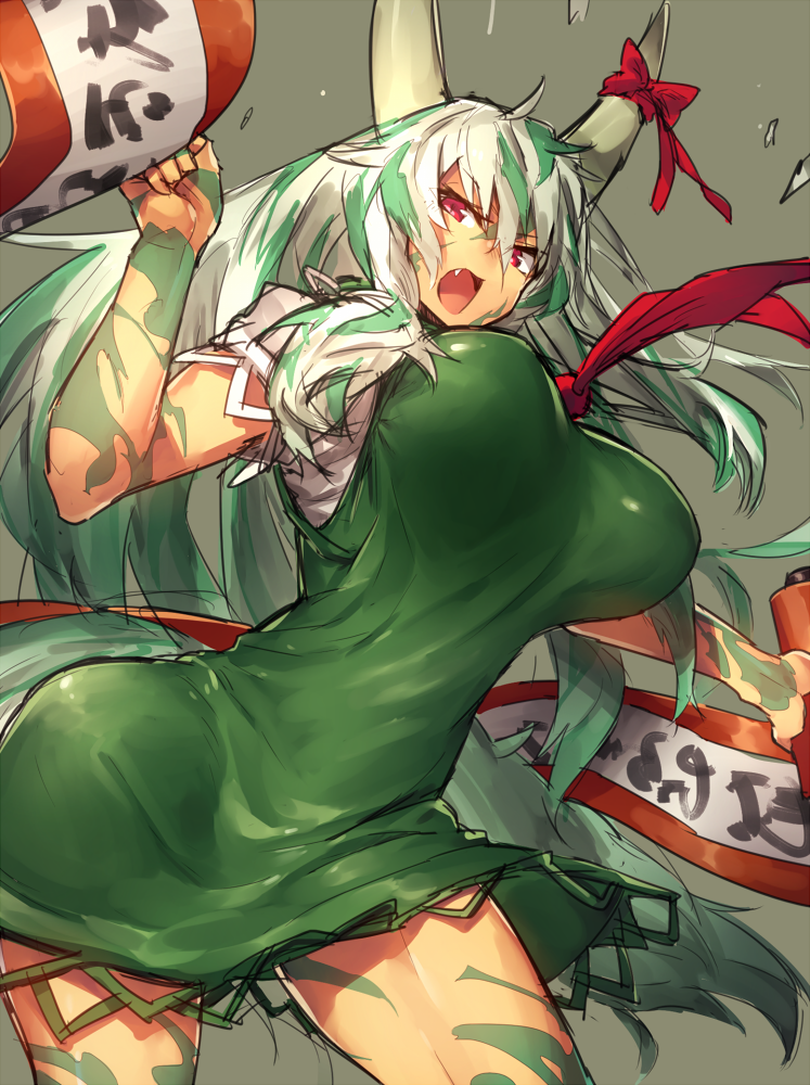 kamishirasawa keine and ex-keine (touhou) drawn by melon22