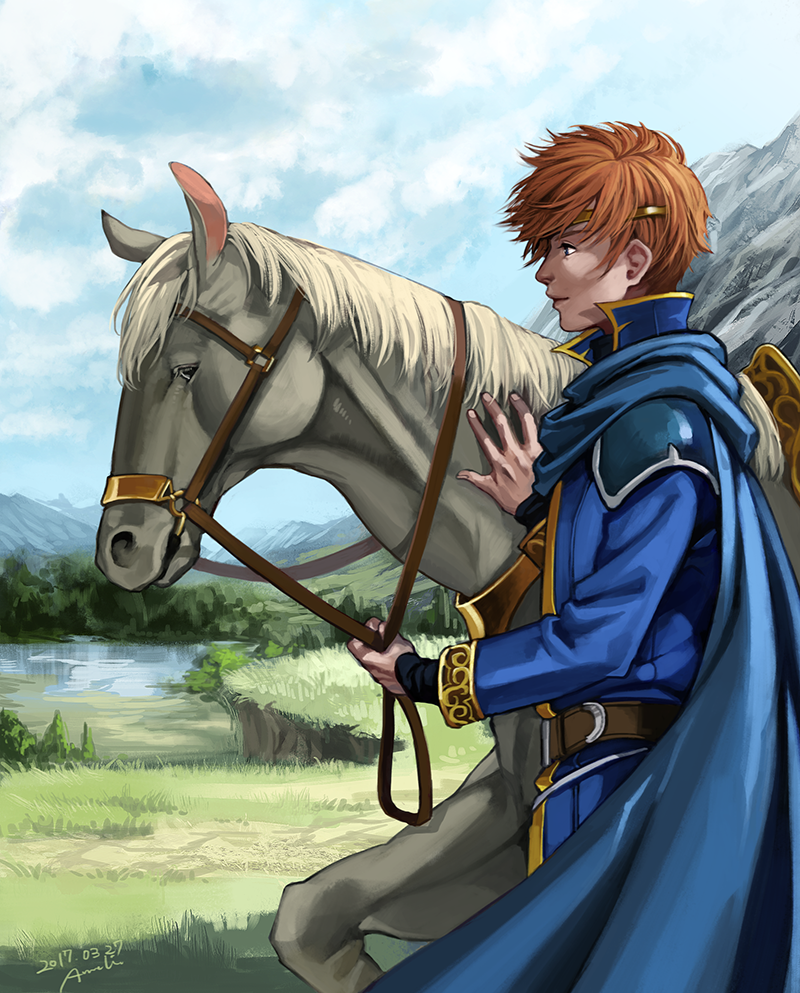 eliwood (fire emblem and 1 more) drawn by annelie