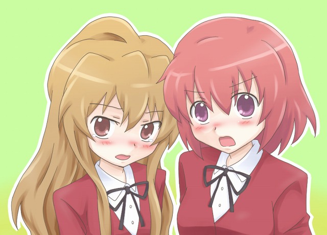 aisaka taiga and kushieda minori (toradora!) drawn by navy_(artist)