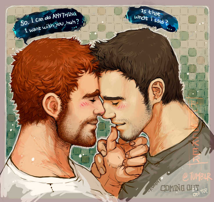 mark matthews and brad melnick (coming out on top) drawn by rumlockerart