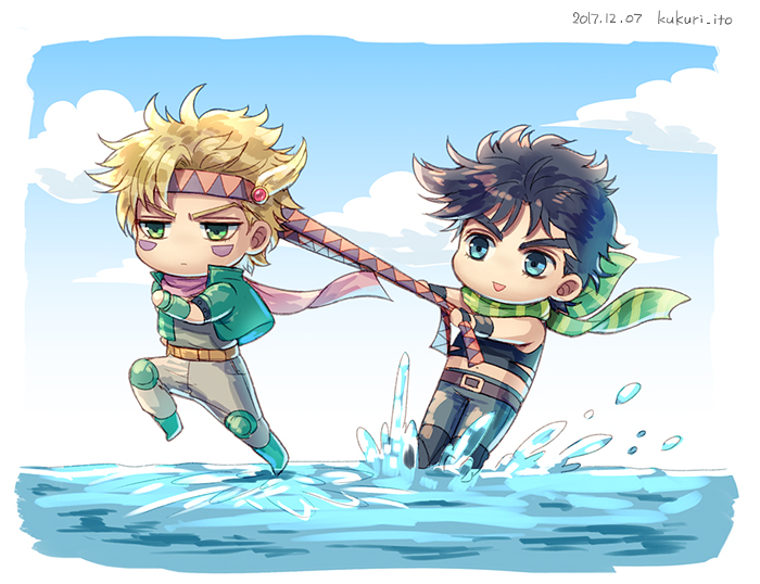 joseph joestar and caesar anthonio zeppeli (jojo no kimyou na bouken and 1 more) drawn by dyresbroom
