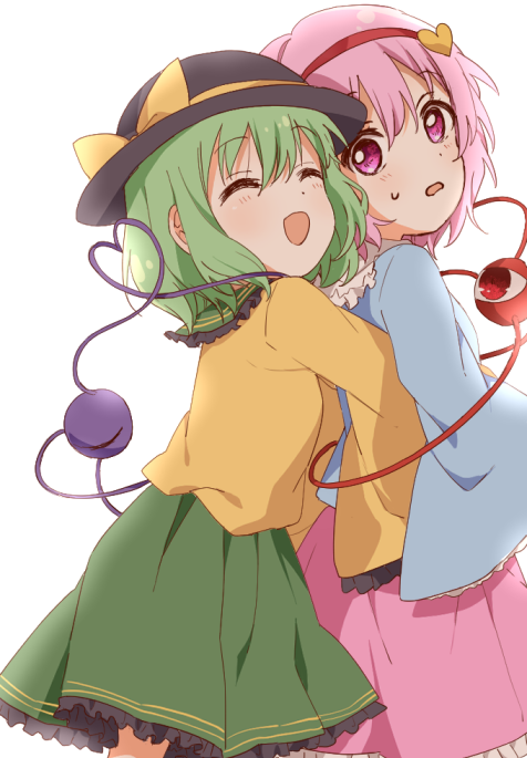 komeiji koishi and komeiji satori (touhou) drawn by sasaki_sakiko