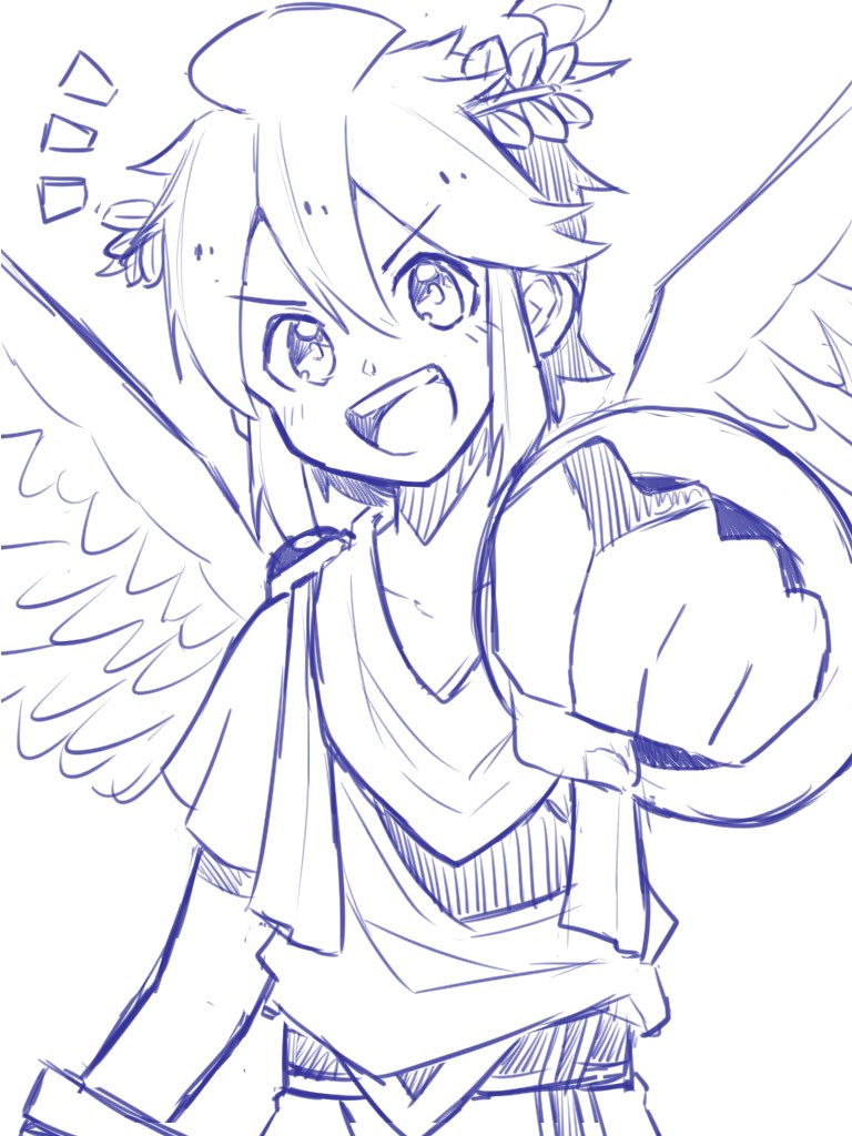 pit (kid icarus and 1 more) drawn by waffuum