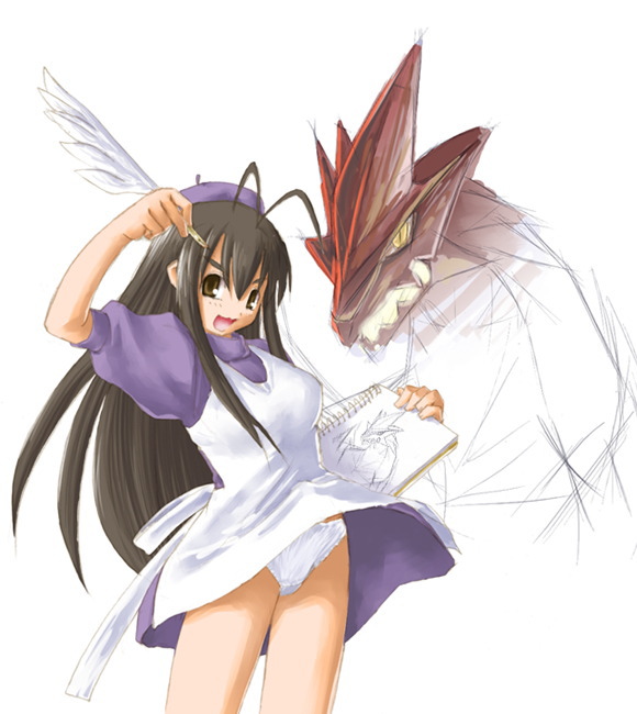 saotome haruna (mahou sensei negima!) drawn by kasuga_yukihito