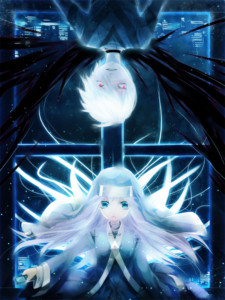 accelerator, index, kazakiri hyouka, and fuse=kazakiri (toaru majutsu no index and 1 more) drawn by yuukichi