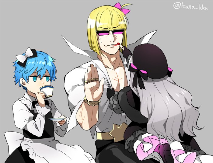 nursery rhyme, sakata kintoki, and hans christian andersen (fate and 1 more) drawn by kaidou_j1