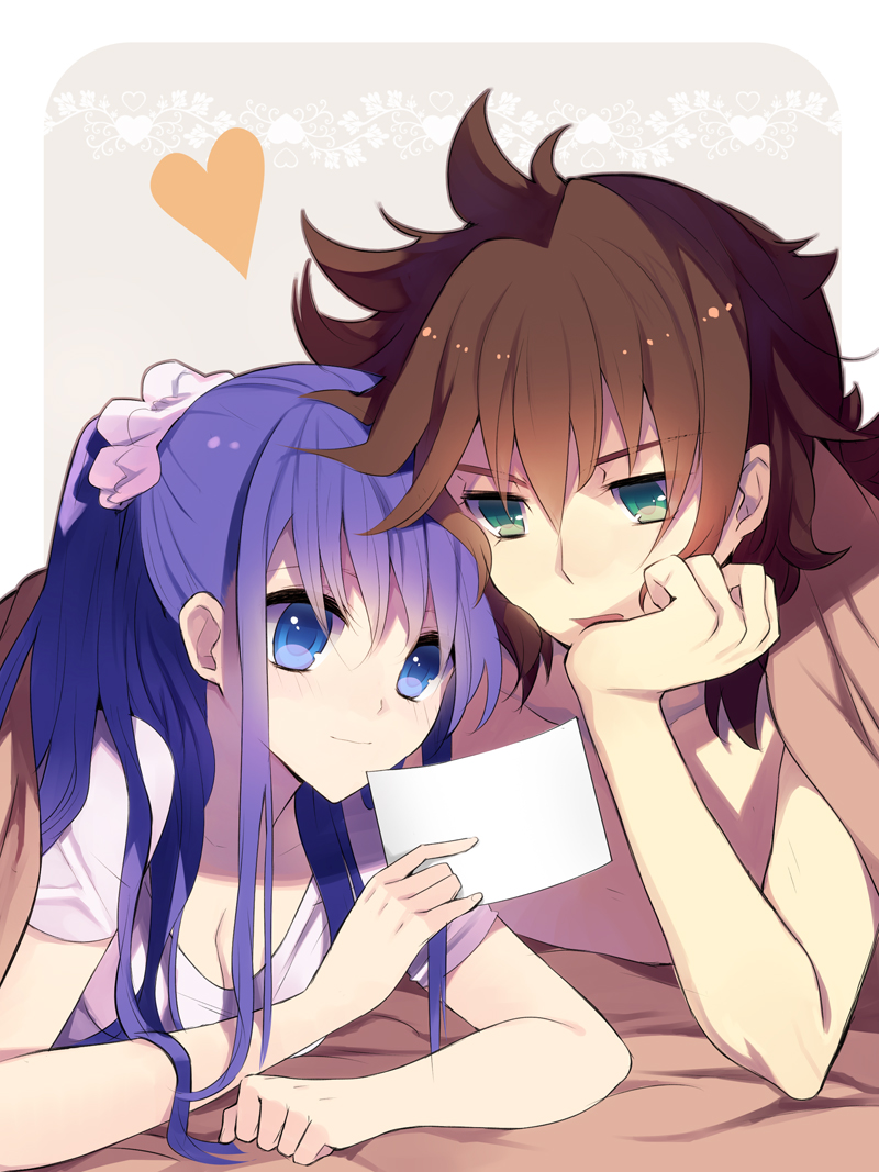 fudou akio and kudou fuyuka (inazuma eleven go and 1 more) drawn by 80ne_hanken
