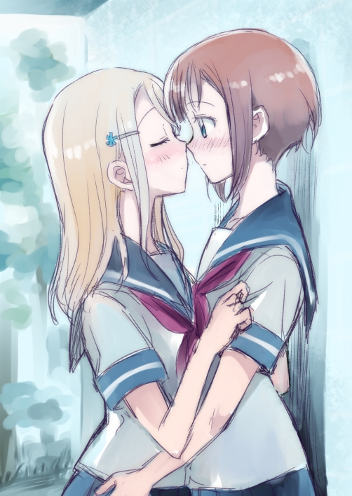 ayase alisa and kosaka yukiho (love live! and 1 more) drawn by niina_ryou