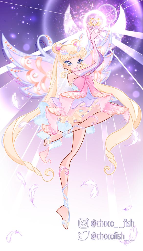 tsukino usagi and sailor moon (bishoujo senshi sailor moon and 1 more) drawn by chocofish