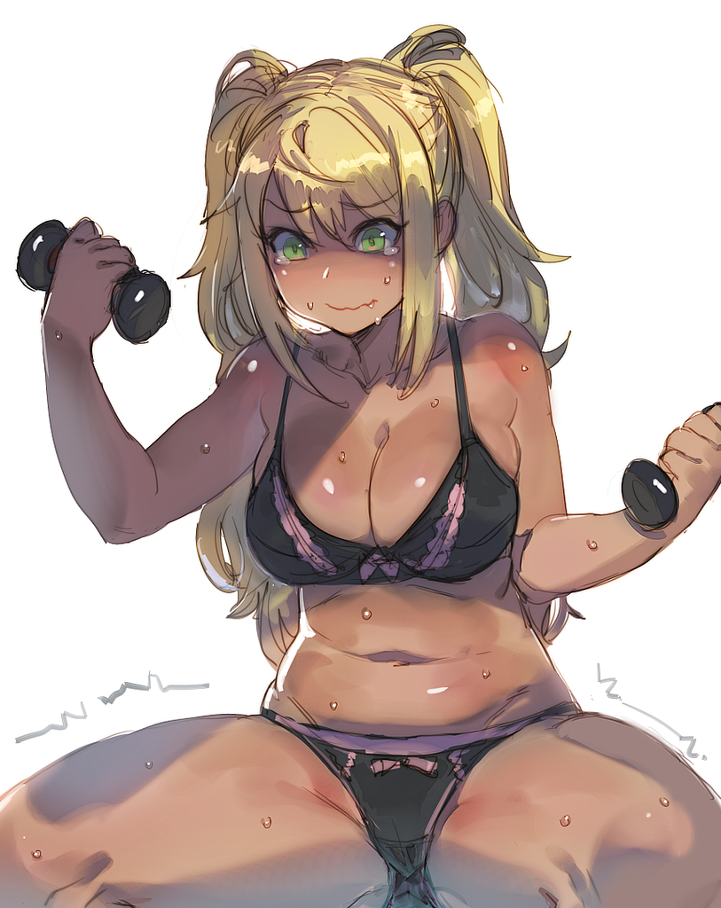 sakura hibiki (dumbbell nan kilo moteru?) drawn by bow_(bhp)