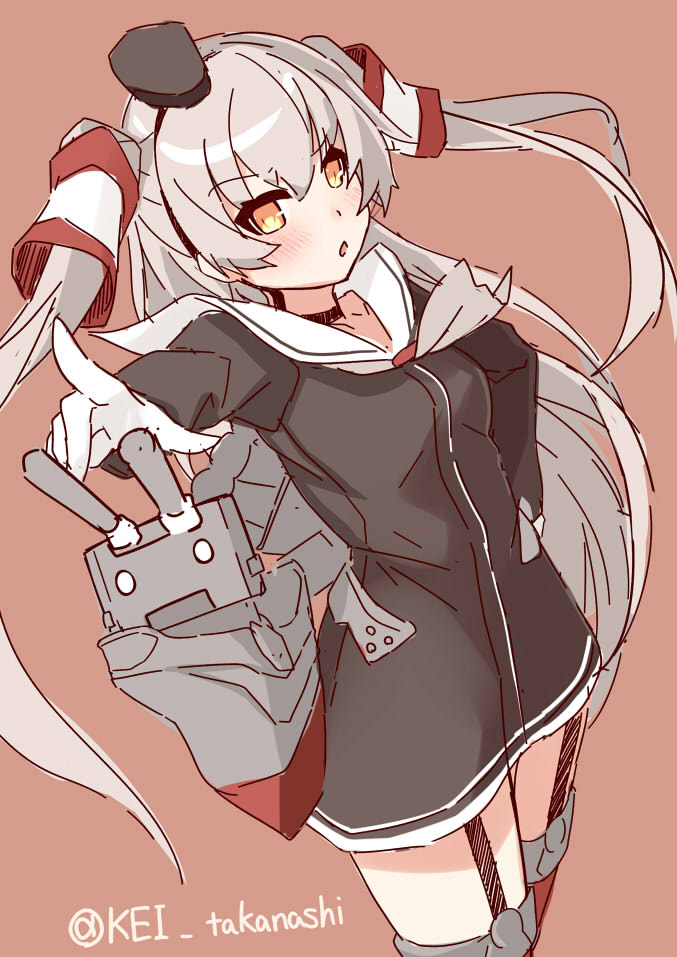 amatsukaze and rensouhou-kun (kantai collection) drawn by takanashi_kei_(hitsujikan)