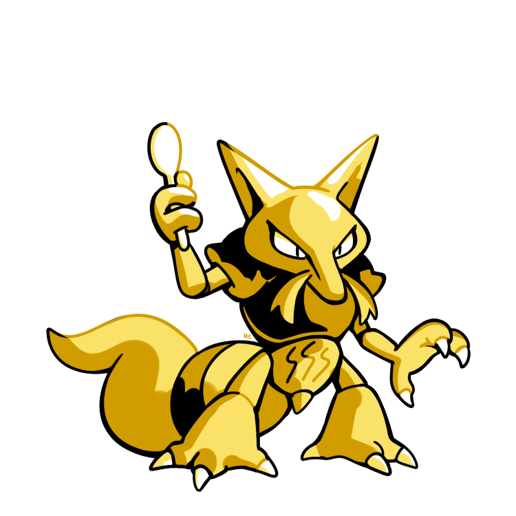 kadabra (pokemon and 1 more) drawn by rumwik