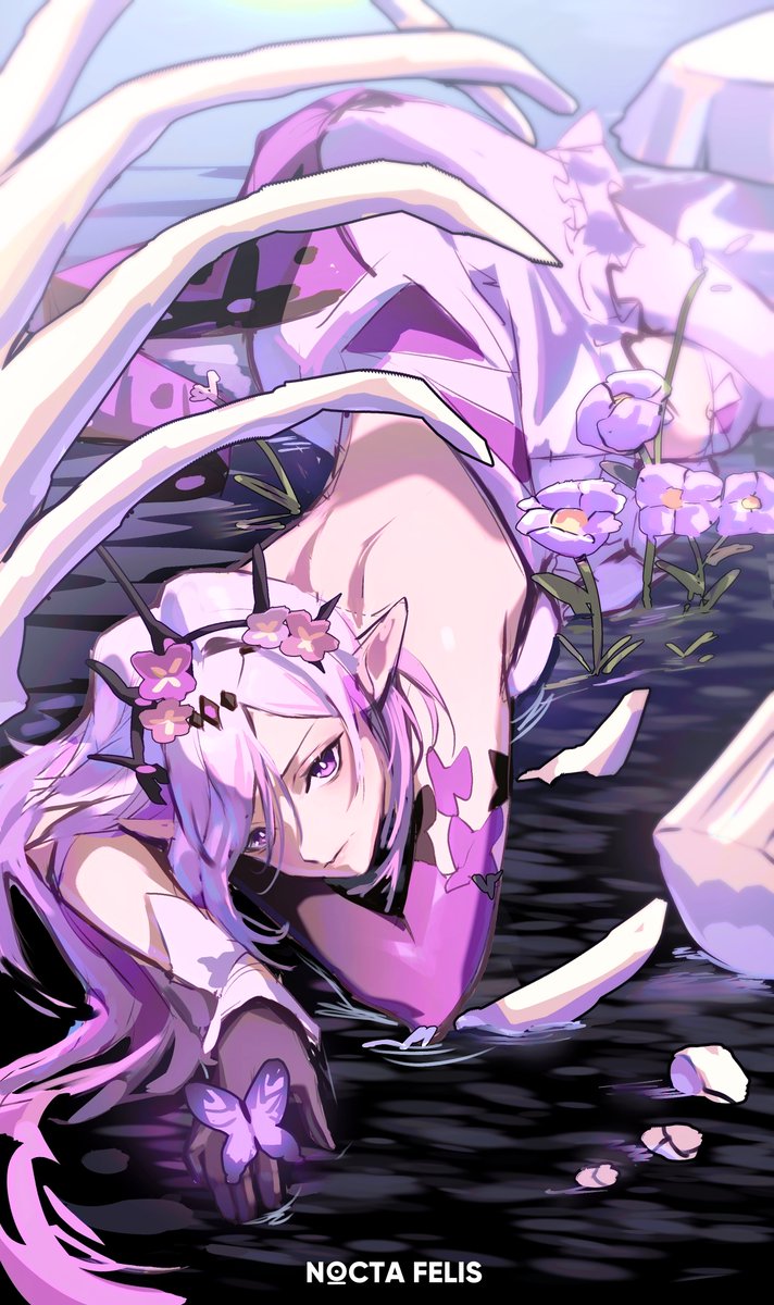 castorice (honkai and 1 more) drawn by nocta_felis
