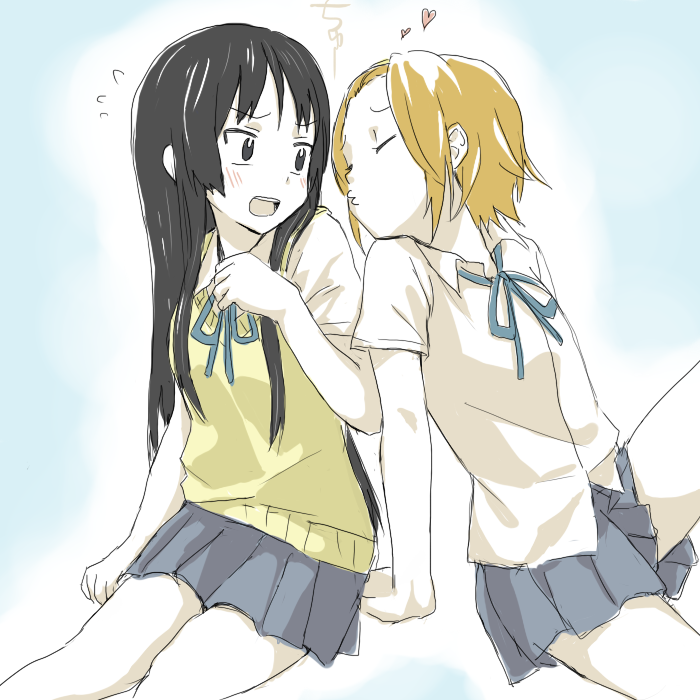 akiyama mio and tainaka ritsu (k-on!) drawn by ronti