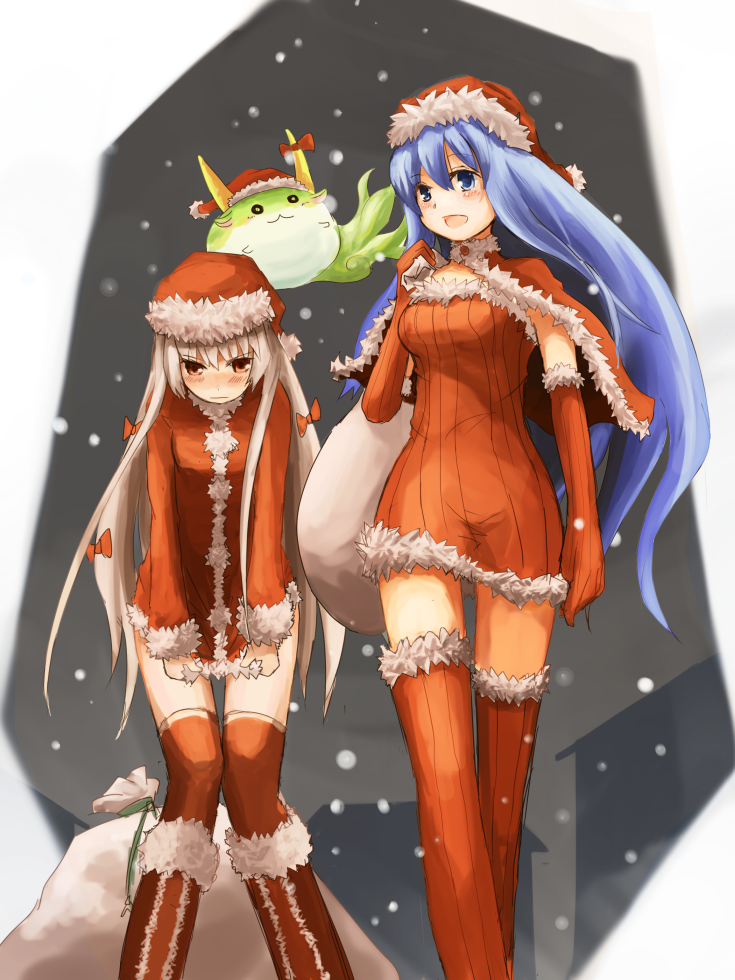 fujiwara no mokou, kamishirasawa keine, and ex-keine (touhou) drawn by kokotetsu