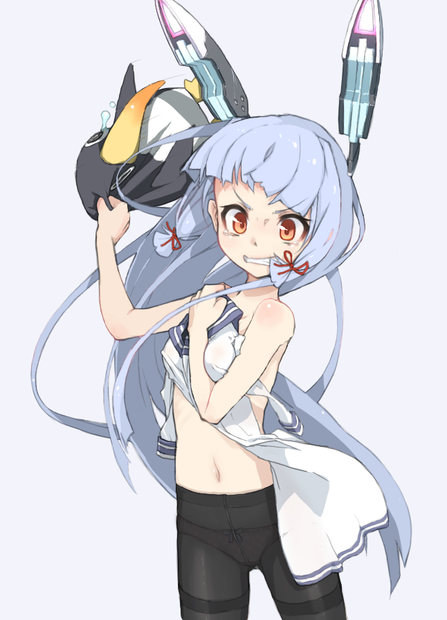 murakumo and failure penguin (kantai collection) drawn by sorairo_usagi