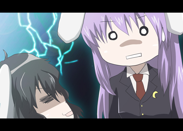 reisen udongein inaba and inaba tewi (touhou) drawn by shion_(ikihara)