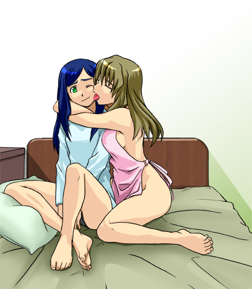 kuga natsuki and fujino shizuru (my-hime) drawn by mura_(kiyohime)