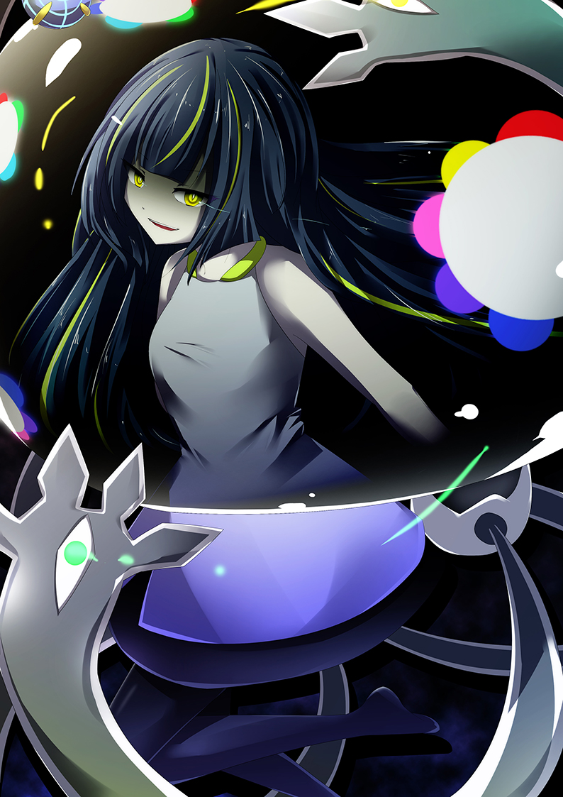 lusamine, nihilego, and lusamine fused (pokemon and 1 more) drawn by vier
