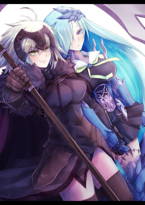 jeanne d'arc alter and brynhild (fate and 1 more) drawn by yude