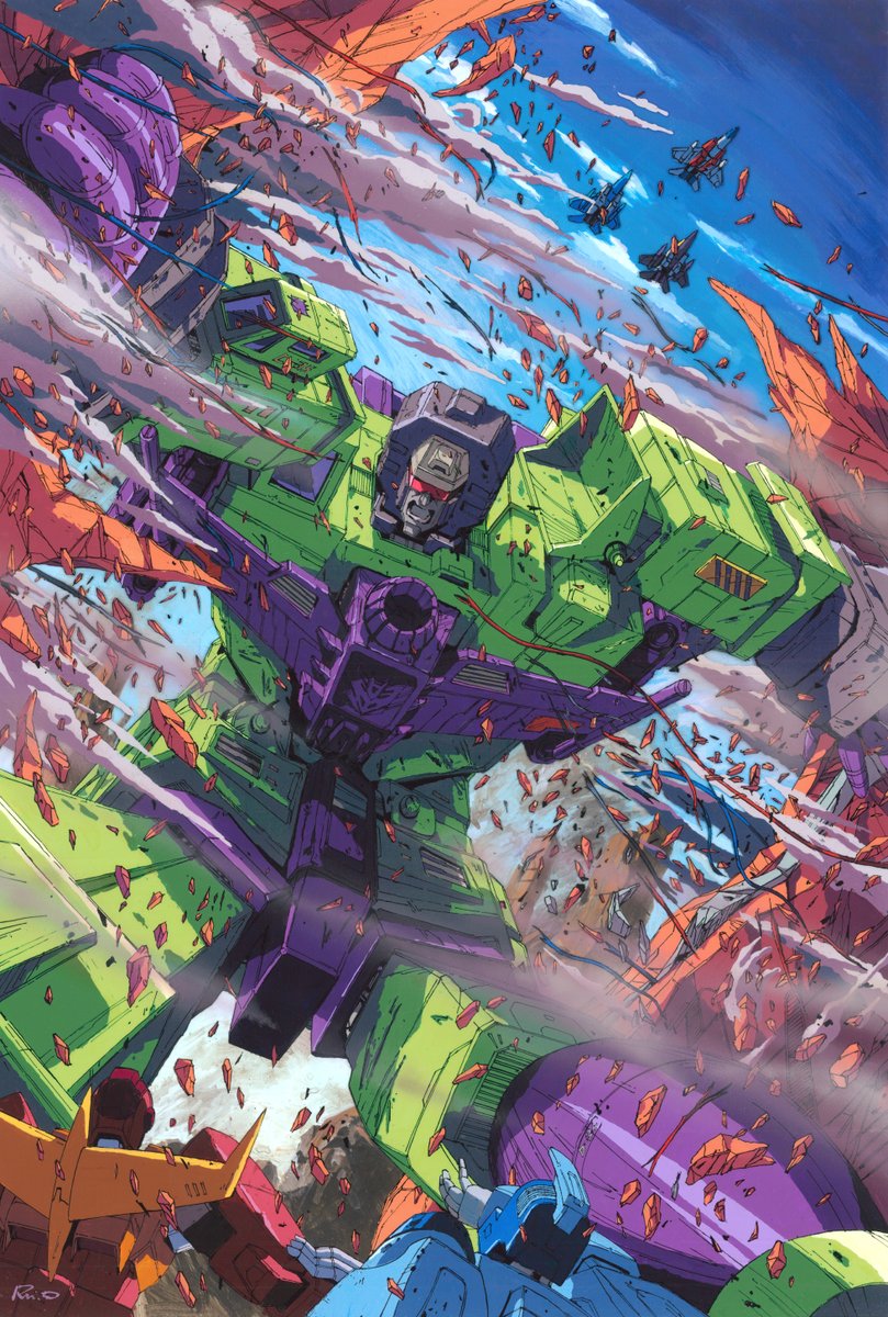 starscream, thundercracker, skywarp, hot rod, devastator, and 1 more (transformers and 1 more) drawn by marble-v