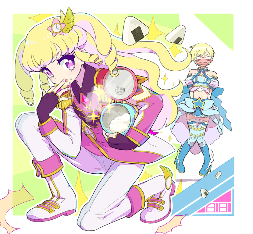 yumekawa yui, yumekawa shogo, and takki (pretty series and 2 more) drawn by moudoku_(decopon3rd)