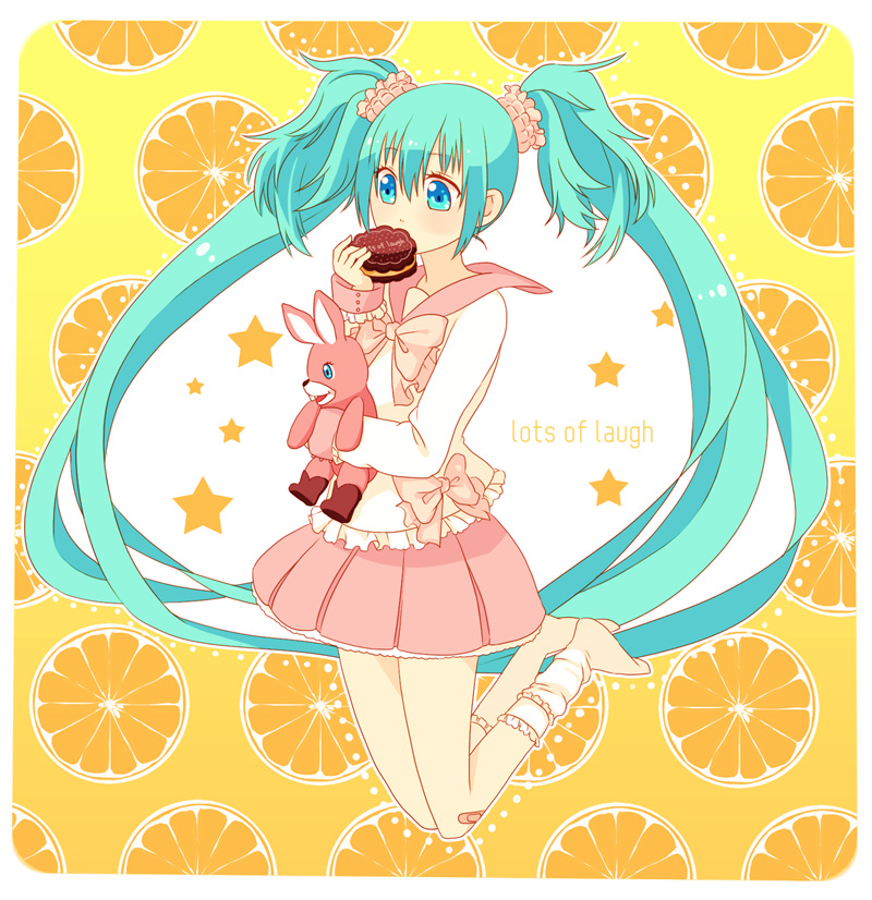 hatsune miku (vocaloid and 1 more) drawn by tomann