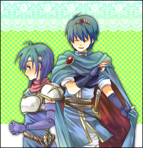 marth and catria (fire emblem and 1 more) drawn by kariu