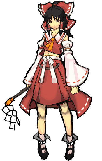 hakurei reimu (touhou) drawn by tk_(nerd-goods.com)