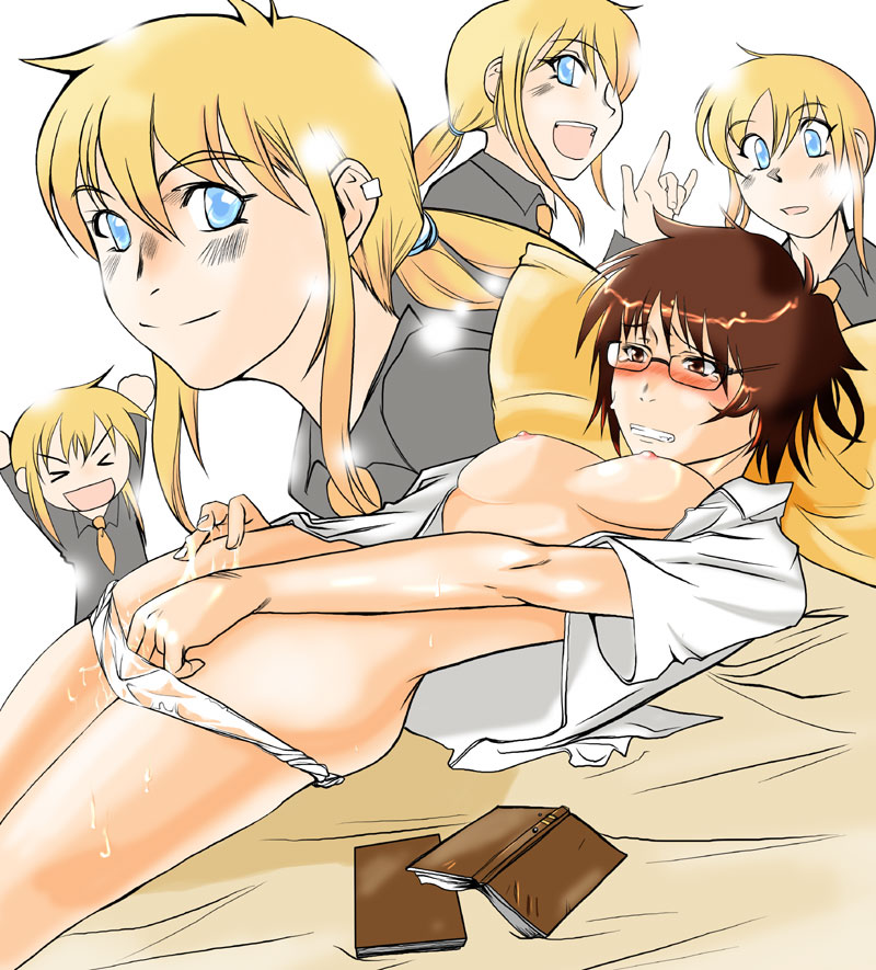 kageyama torako and kazamatsuri touma (hyakko) drawn by eljimadooor