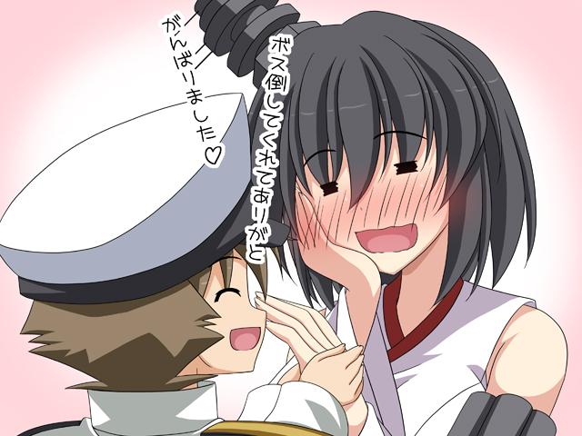 admiral, yamashiro, and little boy admiral (kantai collection) drawn by rappa_(rappaya)