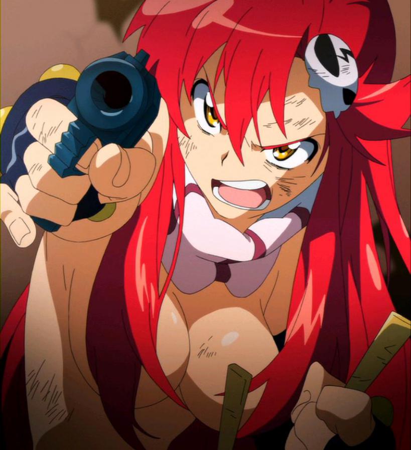 yoko littner (tengen toppa gurren lagann and 1 more) drawn by pun2