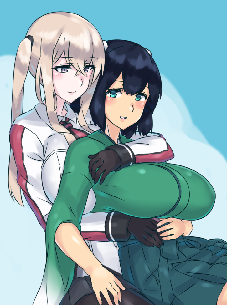 souryuu and graf zeppelin (kantai collection) drawn by mizuumi_(bb)