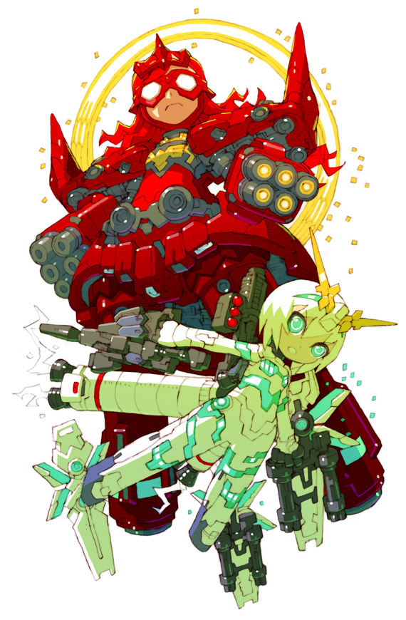 unicorn gundam and neo zeong (gundam and 1 more) drawn by nakayama_tooru