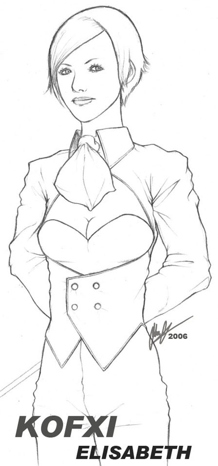 elisabeth blanctorche (the king of fighters and 2 more) drawn by jzchu237