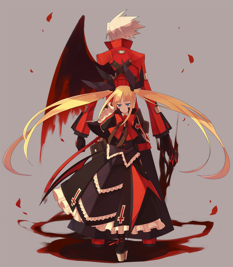ragna the bloodedge and rachel alucard (blazblue) drawn by shiki_(shikki46)