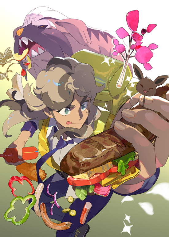 eevee, arven, and mabosstiff (pokemon and 1 more) drawn by e_volution