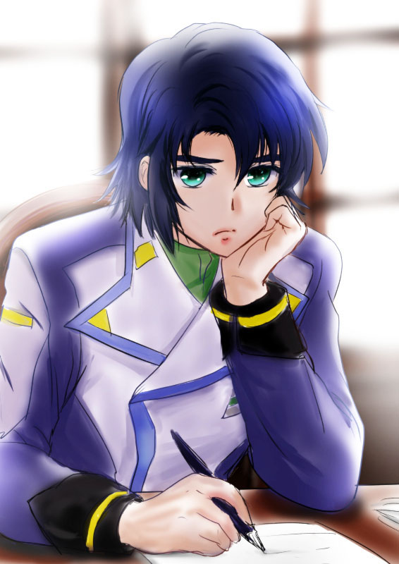 athrun zala (gundam and 2 more) drawn by parubinko