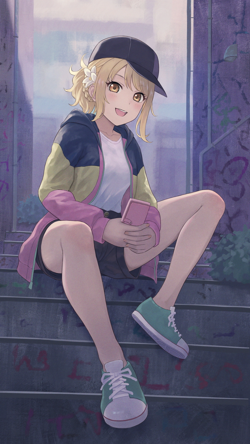 miyashita ai and tsukimi eiko (love live! and 2 more) drawn by botan_m