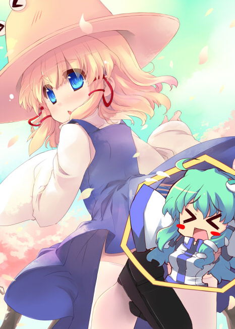 kochiya sanae and moriya suwako (touhou) drawn by shin_(new)
