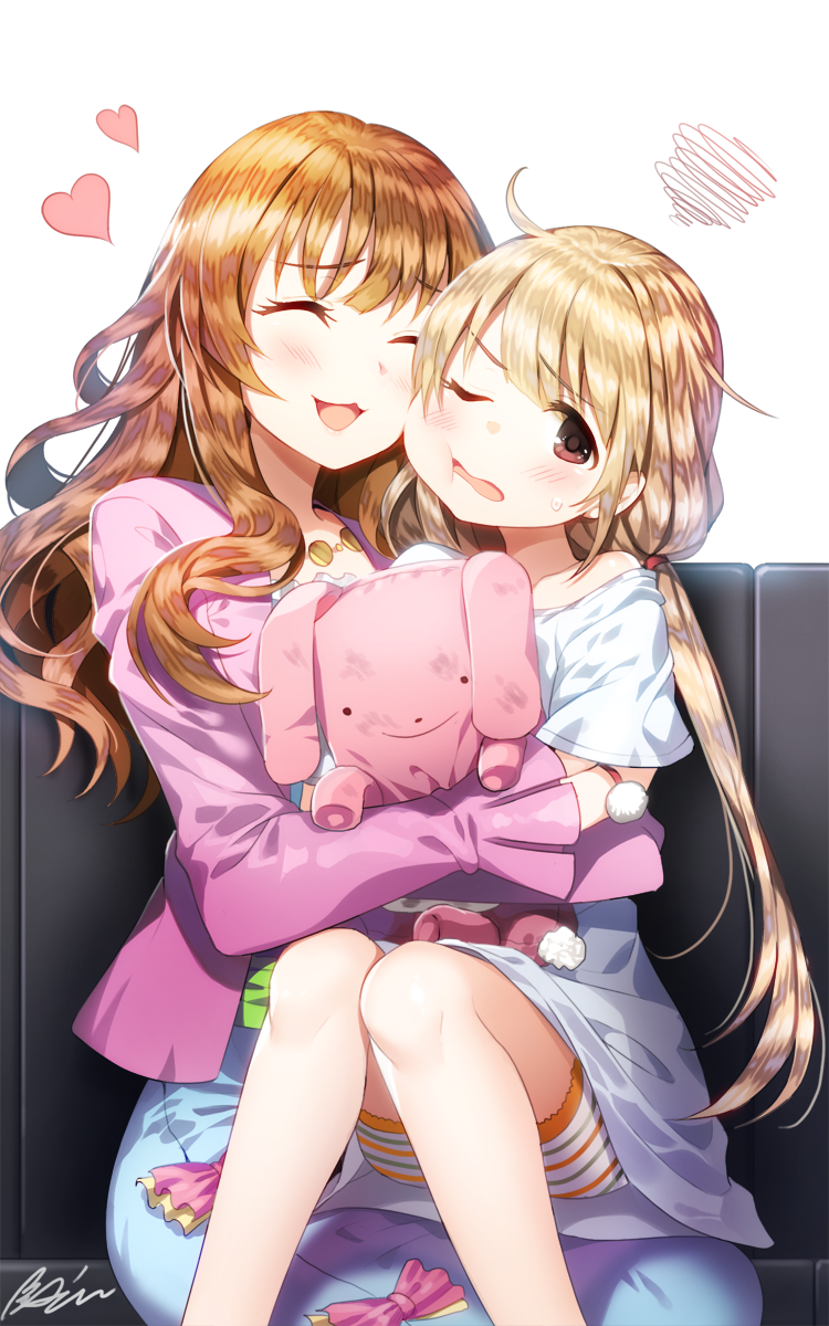 futaba anzu and moroboshi kirari (idolmaster and 1 more) drawn by aile_(crossroads)