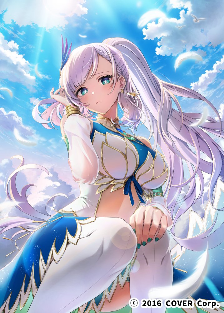 pavolia reine (hololive and 1 more) drawn by sunano_reona