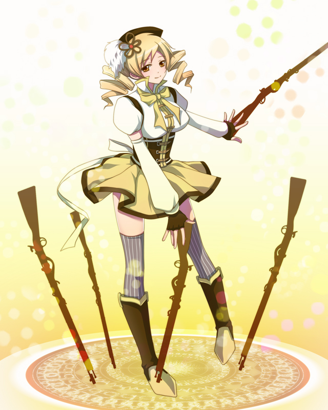 tomoe mami (mahou shoujo madoka magica) drawn by sa77