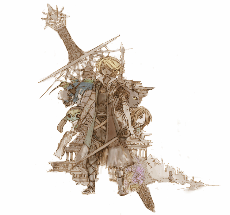 david nassau, emma honeywell, torgal, pagus, and blocter (the last remnant) drawn by inukawa_moi