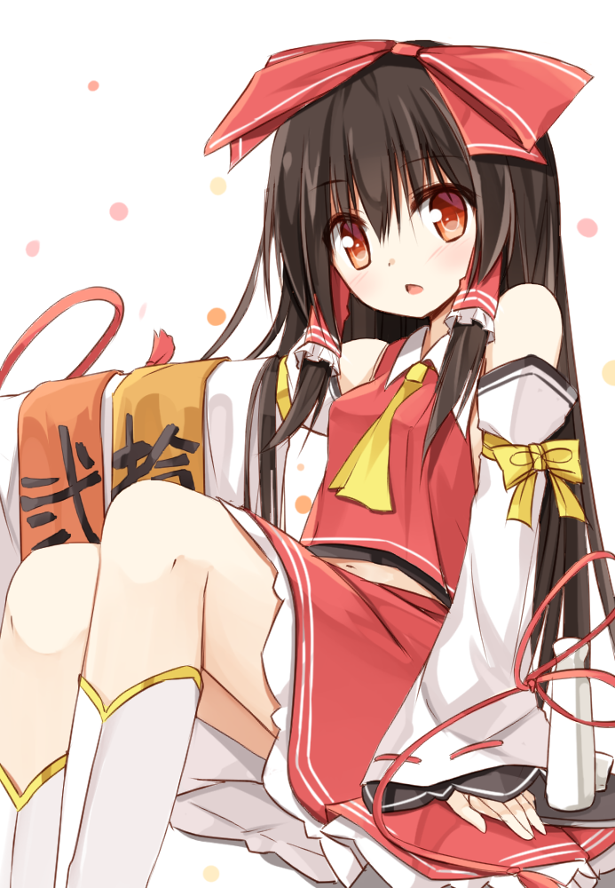 hakurei reimu (touhou) drawn by yuuhagi_(amaretto-no-natsu)
