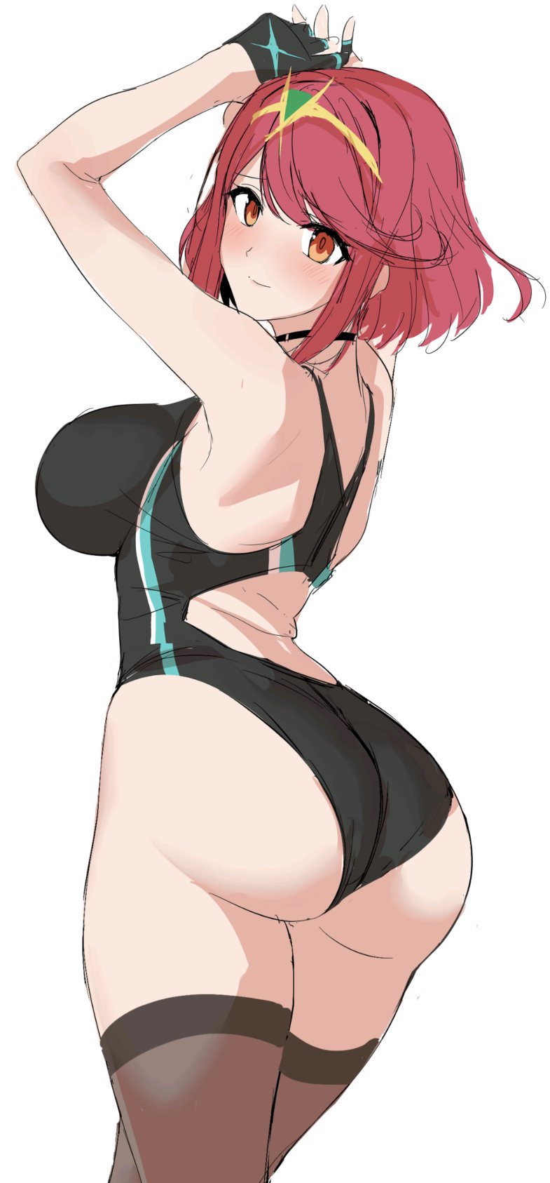 pyra (xenoblade chronicles and 1 more) drawn by halcon