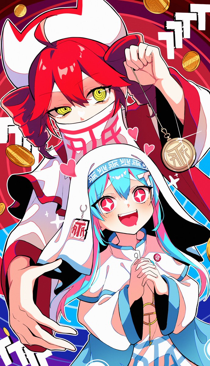 hatsune miku and kasane teto (vocaloid and 3 more) drawn by shigure_(rinky_creater)