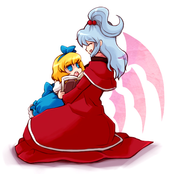 alice margatroid and shinki (touhou) drawn by kty_(04)