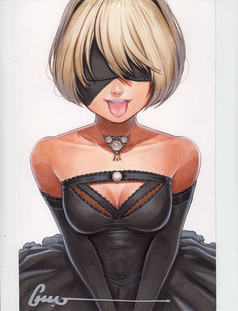 2b (nier and 1 more) drawn by omar_dogan